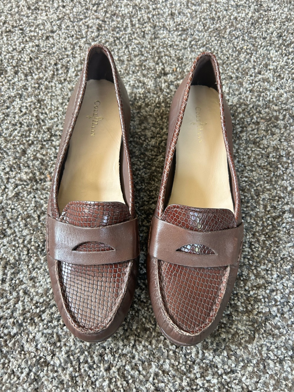 Cole Haan Women's Brown leather Penny Loafers